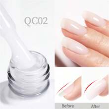 BORN PRETTY BORN PRETTY Esmalte de uñas de gel de extensión rápida de 4 en 1 de color nude, 10ml, fortalecedor de uñas de gel de construcción rápida, tratamiento de manicura para engrosamiento