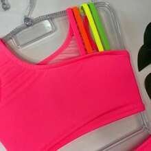 Beach Cover-Up Children's Pareo + Bikini Girls Swimsuit Summer Fashion - 粉色 - 查看 3