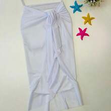 Beach Cover-Up Children's Pareo + Bikini Girls Swimsuit Summer Fashion - 粉色 - 查看 5