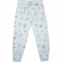 Disney Pijama largo para mujer/dama de Los Aristogatos Marie Ocupada sin hacer nada (Blanco/Rosa/Azul) - Blanco/Rosa/Azul - Ver 2