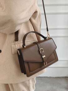 Dedoo Lightweight Square Flap Bag With Buckle Decor, Suitable For Teenagers, Women, College Students, Young Professionals And Office Workers, Ideal For Commuting, Outdoor Activities, Travel, Picnics, And Business Casual Occasions, A Must-Have Item For The New Year