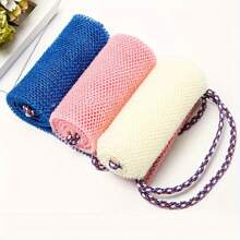 1/2 件非洲尼龙去角质浴巾，柔软且具有磨砂效果，尼龙浴巾用于去角质和泡泡，浴室配件