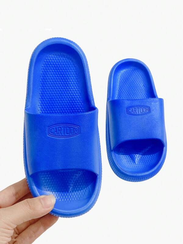 Kids Slippers 2024 New Fashion Boys/Girls Indoor Home Shower Anti-Slip Toddler Children Parent-Child Sandals, DIY Decorations Need To Be Installed Separately