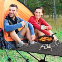 6800W Windproof Camping Stove - Portable With Piezo Ignition, For Hiking & Picnics