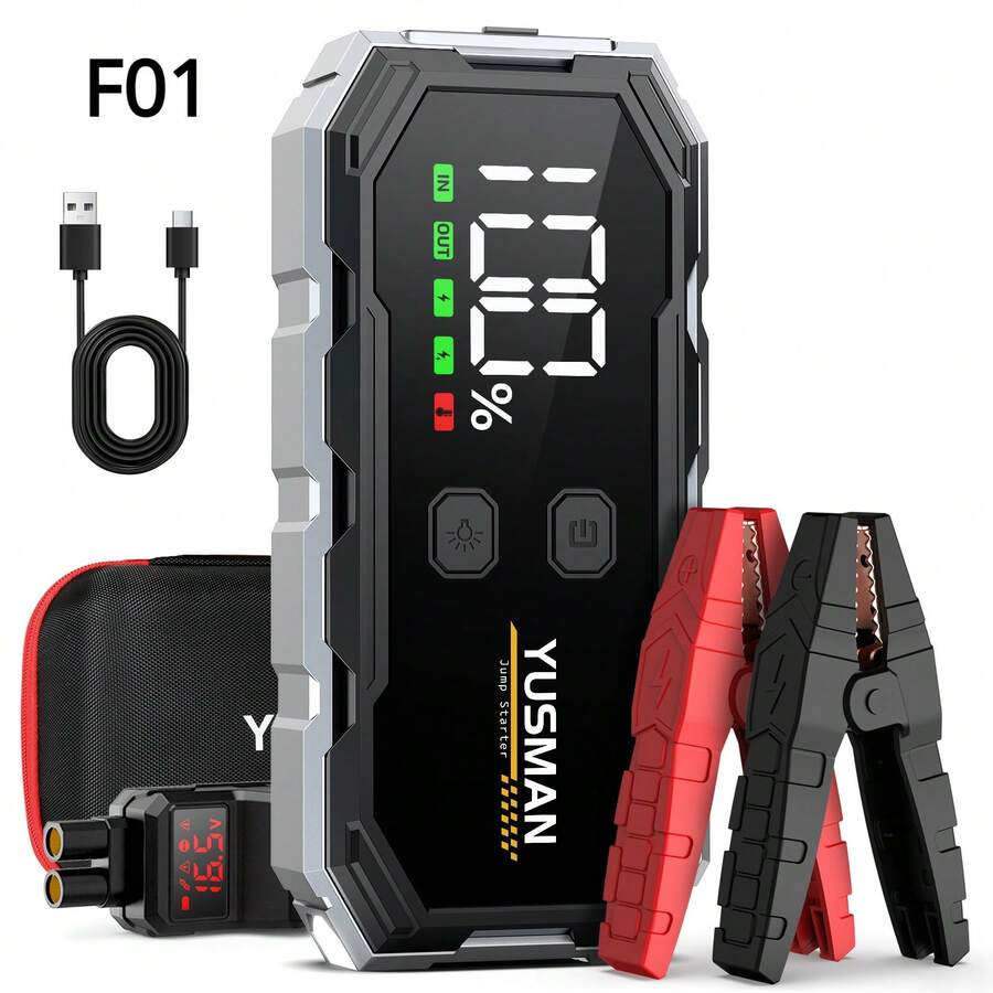 Car Jump Starter, 3000A 12V Jump Starter Battery Pack (9.0 Gas/7.0L