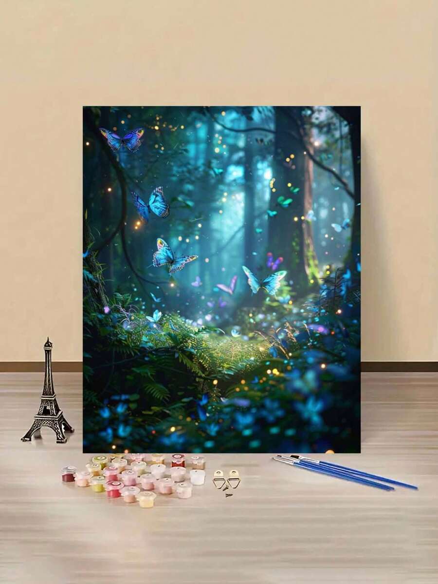 1 Set Forest Themed DIY Digital Oil Painting Kit, Carefully Crafted Oil