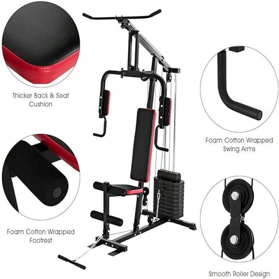 Multifunction Home Gym System Weight Training Exercise Workout