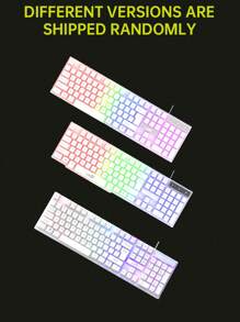 LDKai LED Backlit Illuminated Mechanical Gaming Keyboard And Mouse Set - White - View 11