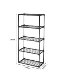 5-SHELF WIRE RACK WITH COVER(1PACK),Glint