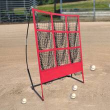 Indoor And Outdoor Baseball Practice Net,Baseball Throwing Baseball Training Net - Red+Black - View 2