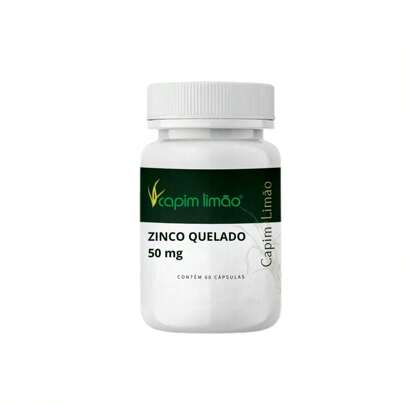 Zinco quelado 50mg 60 cápsulas