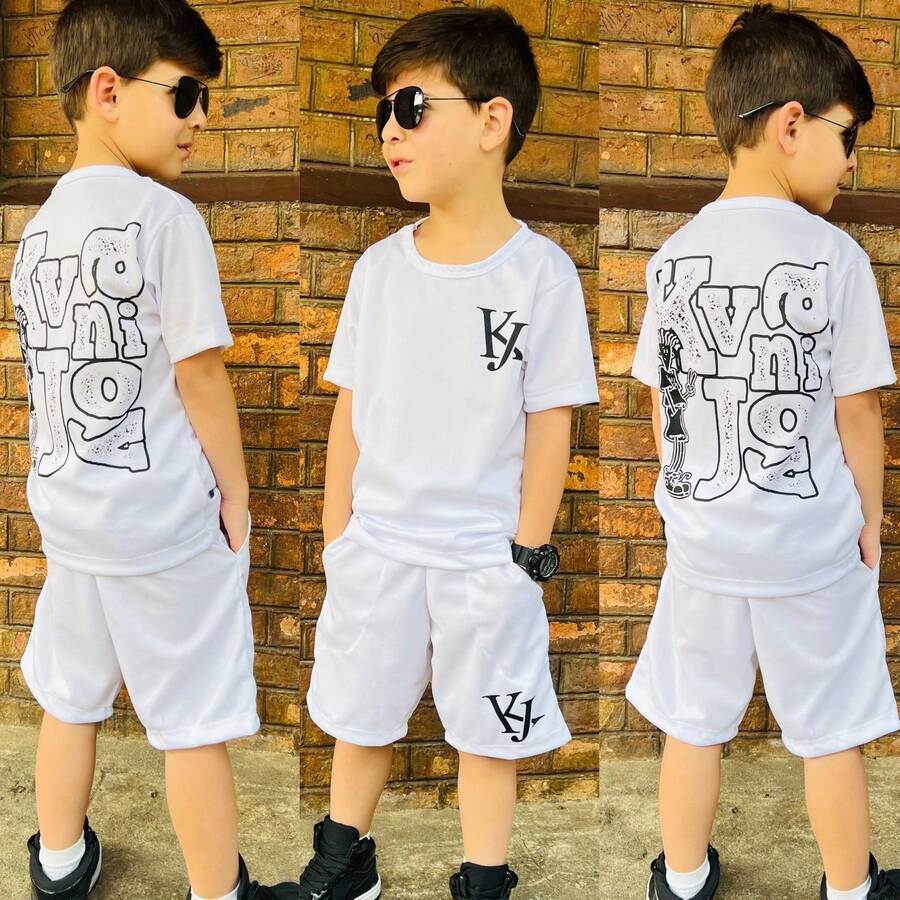 2Piece Shirt + Bermuda Shorts Kit For Boys From 2 To 12 Years Old