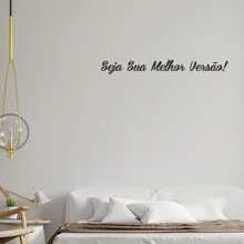Decorative Sticker Motivational Phrase Be Your Best Version To Decorate Your Home, Apartment, Living Room, Bedroom, Kitchen, Furniture, Glass, Office, Car - 黑色 - 查看 2
