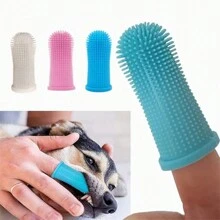 1 pieza Regalo para amantes de gatos/perros y cepillo de dedo para mamás de perros/gatos que aman a sus mascotas, cepillo para amantes de perros y mamás de perros que aman cepillar, cepillo de silicona antiincrustante para amantes de gatos y mamás de gatos que aman el aseo