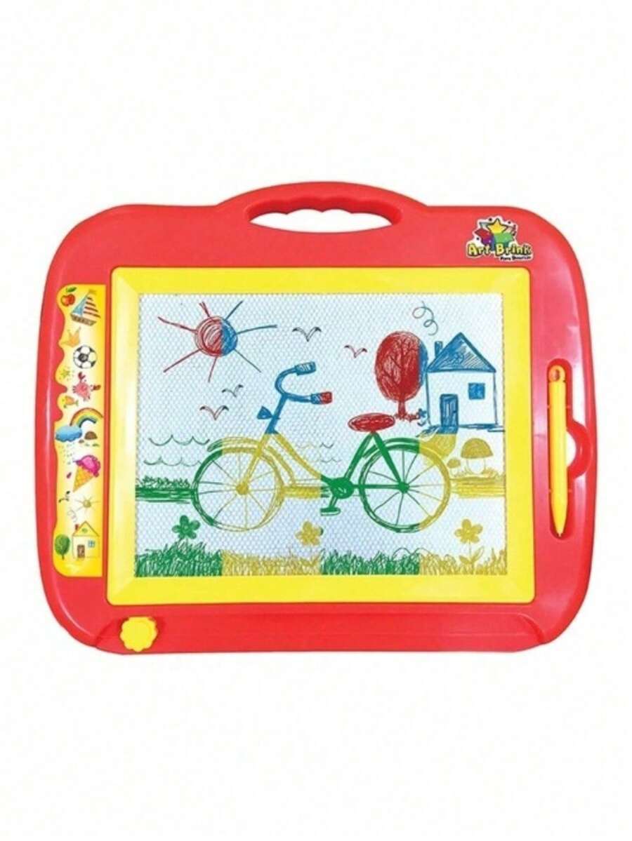 Children's Toy Magic Blackboard Large Scratch And Erase With Colorful Screen - 紅色 - 查看 1