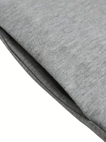 Long Hooded Drawstring Sweater Dress, With Zipper, Pockets, Slim Fit Waist Cinched, 180G Knitted Fabric