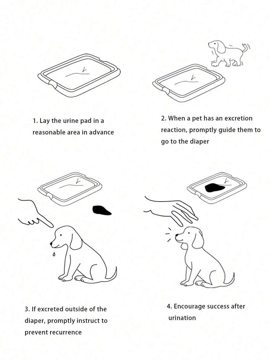 5pcs/Pack Thick & Odor Absorbing Pet Pee Pads, Puppy/Rabbit/Cat Urine