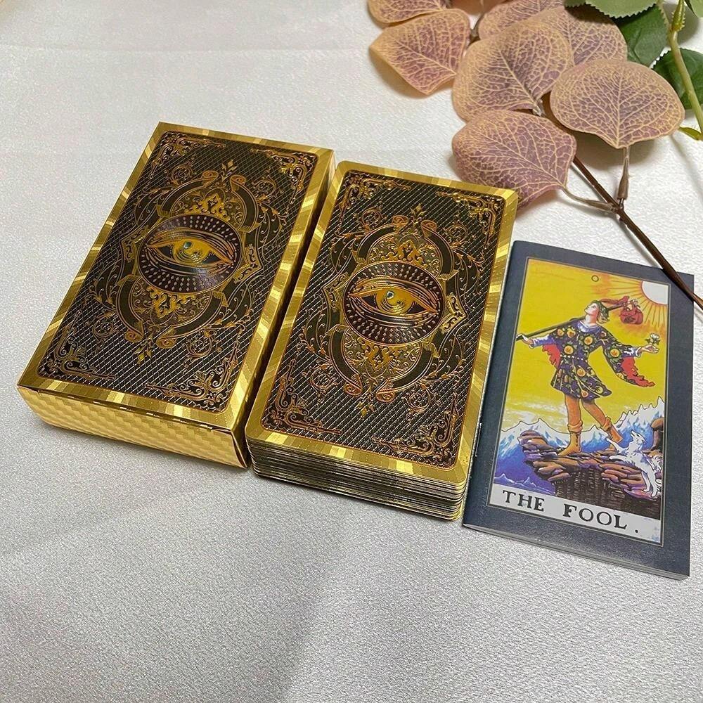 Classic Tarot Deck Guide - 78 Gold Tarot Cards For Beginners Tarot Deck ...