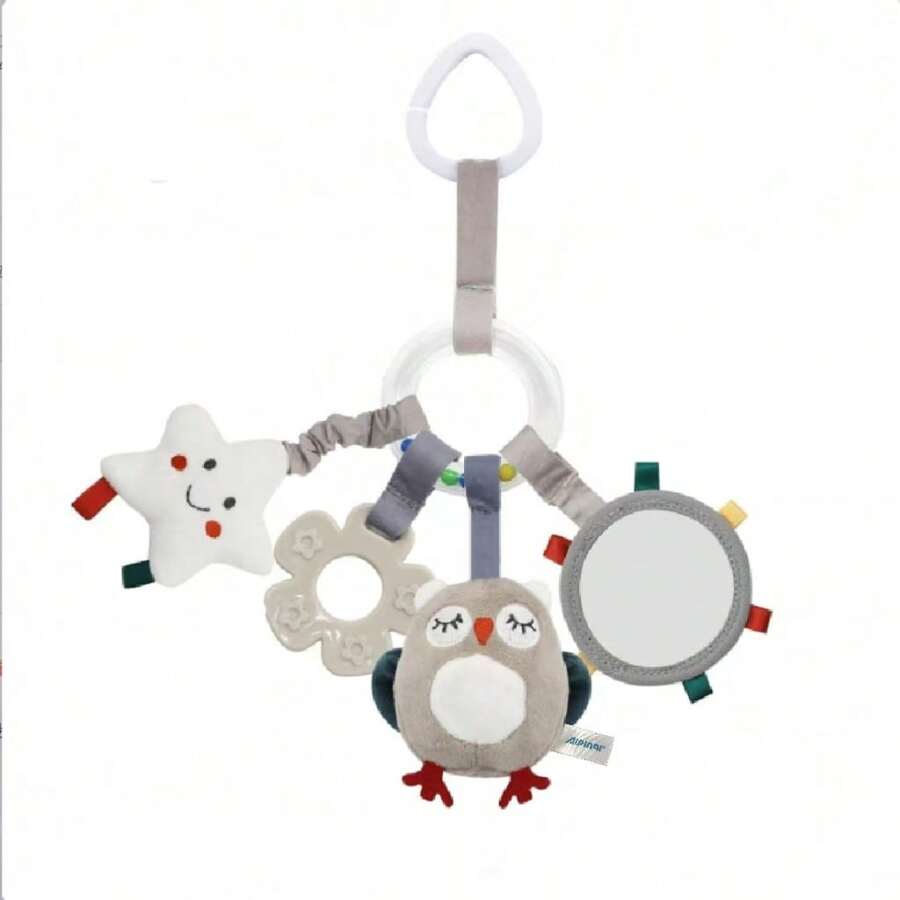 Gray & White Adorable Hanging Animal Decor For Infants & Toddlers