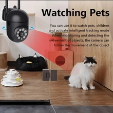 Teruhal 1 件 1440p 无线 WiFi 智能家居安全摄像头，球形安全摄像头，WiFi 摄像头，运动检测，彩色夜视，警报推送，355° 全景监控摄像头，智能运动检测，双向音频，壁挂式，USB 供电，仅 2.4GHz - 黑色 - 查看 8