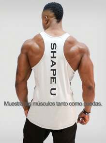 Playera Sin Mangas Hombre Correr y Uso Diario Ropa de Gimnasia,Playeras de Hombre Deportiva sin Mangas,Camisas de Hombre gym de Moda Masculina para Fitness - Verde militar - Ver 3