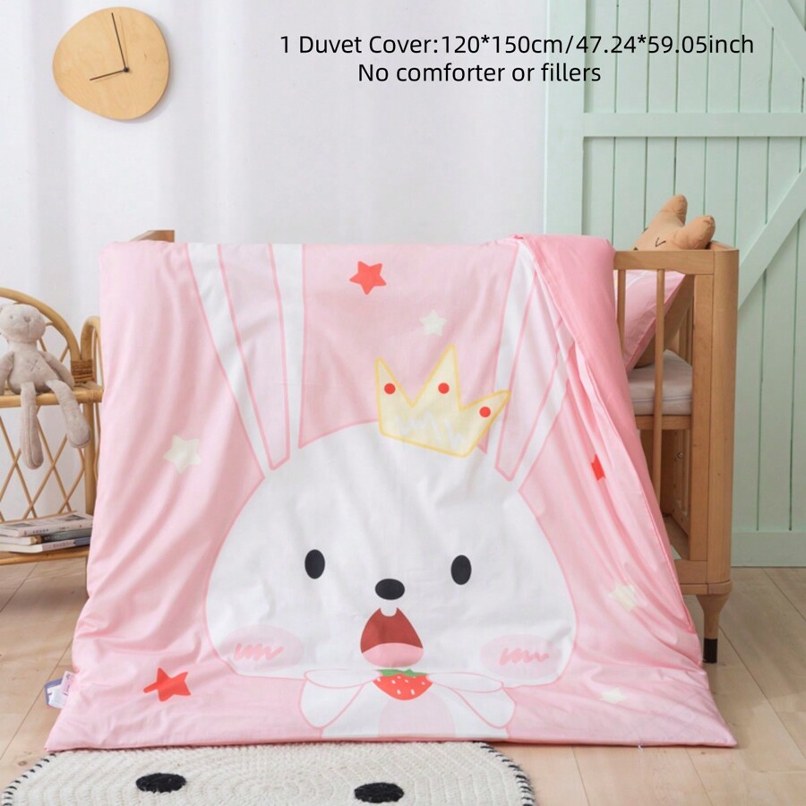 ชุดผ้าปูที่นอนเด็กพิมพ์ลายการ์ตูน 100 คอตตอน 1 ผ้าห่มปลอกผ้าปูที่นอน