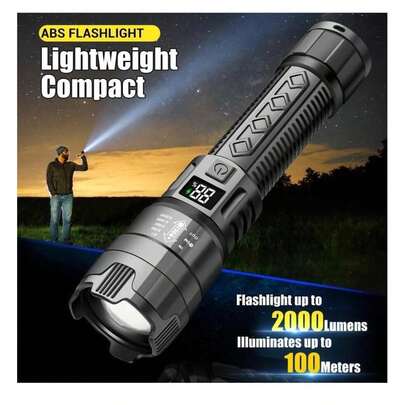 1-4 ชิ้น ไฟฉาย LED สว่าง, ไฟฉายกันน้ำแบบพกพาแบบชาร์จไฟได้, ไฟฉายซูมแบบยืดไสลด์ C-Type มัลติฟังก์ชั่น, เหมาะสำหรับการเดินป่ากลางแจ้ง, การตั้งแคมป์ฉุกเฉิน - 320mAh