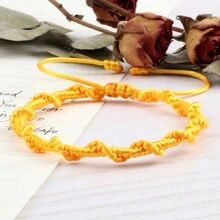 1 chiếc vòng tay thắt nút Skylark đỏ trắng xanh cổ điển thủ công có thể điều chỉnh cho nam nữ tình bạn thời trang trang sức đeo tay quà tặng - Nhiều màu - Xem 11