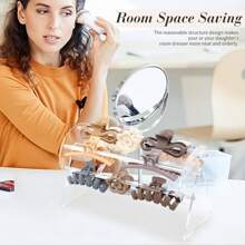 1/2 Stück Acryl Haarklammer Organizer und Halterung, 360-Grad drehbar, Haarklammer Organizer und Aufbewahrung, klarer Ständer für Damen und Mädchen, Gender-Enthüllungsparty, perfekt für Geburtstage, Hochzeiten, Partys, das perfekte Geschenk für Kollegen, Freunde und Familie, Schulanfang