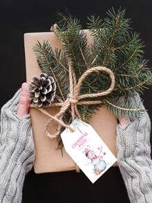 Pink Christmas Cute Snowman Christmas Tree Party Gift Decoration Ornament - Multicolor - View 6