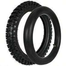 90/100-16 Rear Tire + Tube Complete Set For Off Road Dirt Pit Bike Motocross Enduro USA STOCK - Black - View 1