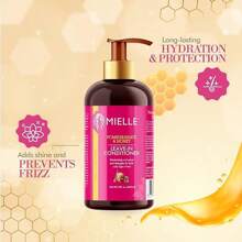 Mielle Organics Pomegranate & Honey Leave-In Conditioner, Moisturizing Curl Primer And Detangler, Repair Damage And Prevent Frizz, Treatment For Thick Curly Hair Type 4 Hair, 12-Fluid Ounces - 石榴和蜂蜜 - 查看 2