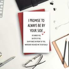 1 张送给他的淘气周年纪念卡、送给丈夫男朋友的有趣情人节生日卡、送给他的圣诞卡、个性化生日卡、圣诞节 - 彩色 - 查看 4