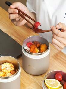 Cute Cherry 304 Stainless Steel Lunch Box Set With Insulated Bag,Large Capacity Portable Insulated Food Lunch Container Set With Thermal Lunch Box Separate Stackable Lunch Containe - Multicolor Lunch Box - View 6