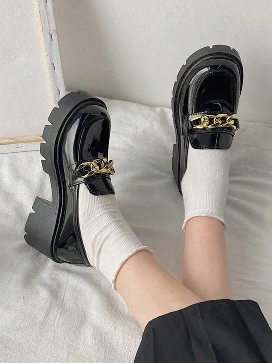 Women's Wedges & Platforms HighHeeled College Style Mary Jane JK Small