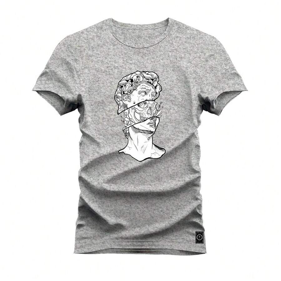 Nexstar Trid State Street Premium Printed Cotton T-Shirt - Xám - Xem 1