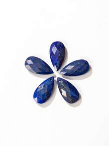 13*24mm/1pc 天然水滴切面散珠，切面扁平水滴形吊坠，DIY 项链吊坠耳环首饰吊坠配件