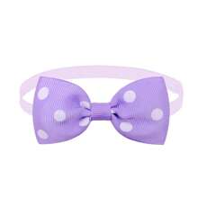 1pc Solid Color Pet Bow Tie, Black/Gold/Red/Green/Blue Pet Accessories, Bow Tie For Daily Use Of Cats And Dogs - Black - View 11