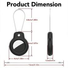 1 件 AirTag 保护套带钥匙扣，耐用时尚的防丢失追踪器保护套，男女通用钥匙扣，包手机行李吊坠汽车配件可爱哥特 Y2k