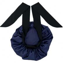 ZTZI 1pc Premium Satin Bonnet Night Cap - Ultra-Soft & Breathable For Enhanced Sleep Comfort - Double Layer Lined, Secure Tie Band - Perfect For Women's Natural Curly Hair Halloween