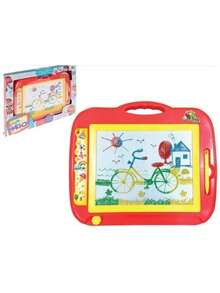 Children's Toy Magic Blackboard Large Scratch And Erase With Colorful Screen - Bụi hồng - Xem 5