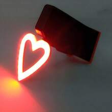 1 Đèn cảnh báo an toàn hình trái tim cho xe đạp, có thể sạc lại cho xe đạp leo núi, xe đạp đường trường đi đêm, xe tay ga, đèn báo an toàn & chiếu sáng - Nhiều màu - Xem 6