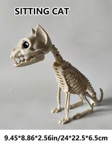 1 套万圣节装饰逼真蝙蝠骨架，恐怖蝙蝠骨架，鬼屋舞台氛围道具，家居装饰挂件，适用于万圣节派对背景装饰