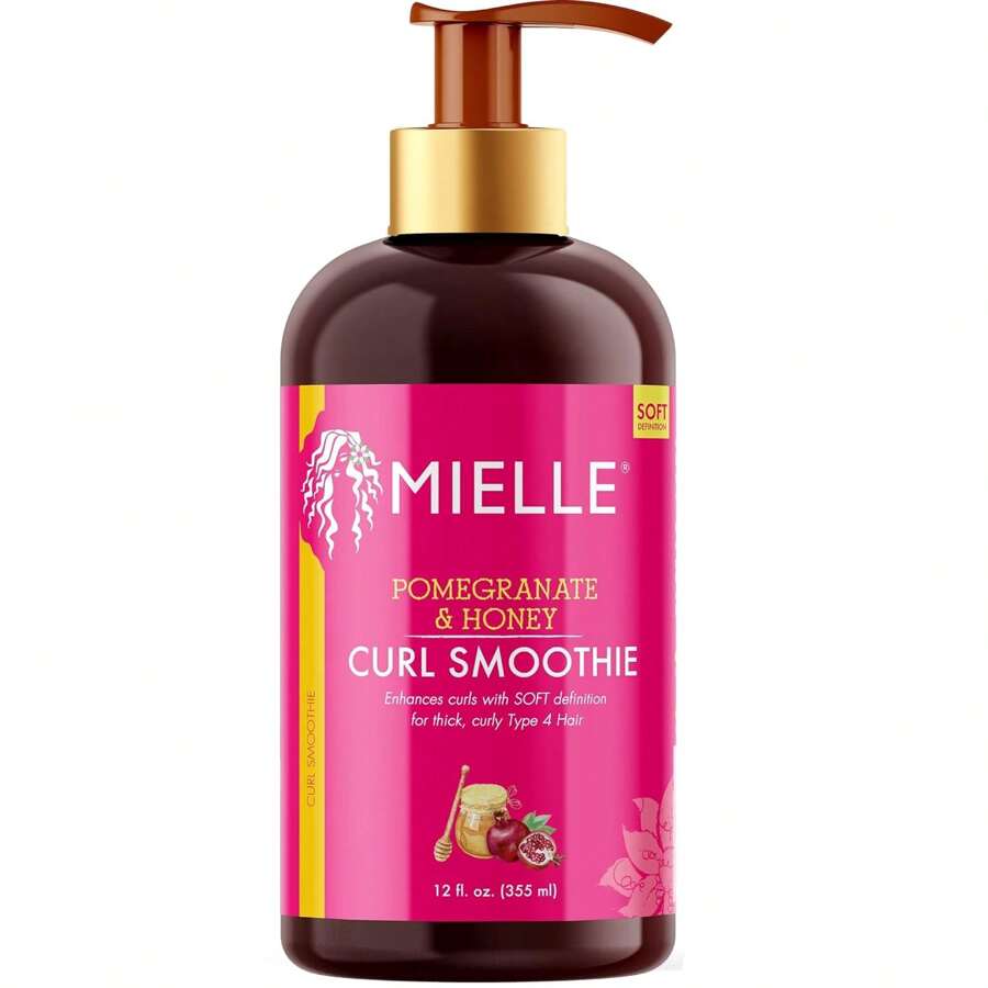 Mielle Organics Curl Smoothie With Pomegranate, Moisturizing Curl Cream For Thick Type 4 Curly Hair, 12 Ounces - 石榴蜂蜜 - 查看 1