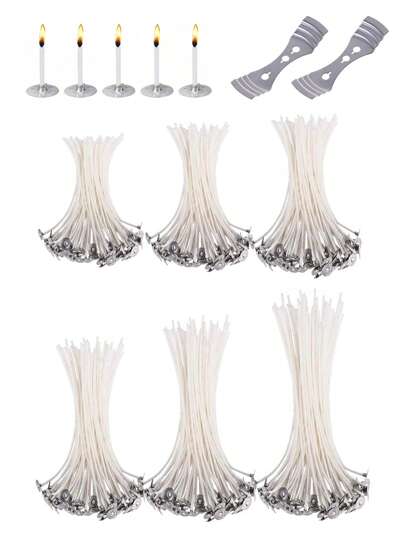 100 Pcs 8cm Waxed Candle Wicks, 2.6/8/10/12/16/18/20 Cm, Candle Making Set,Room Decor,