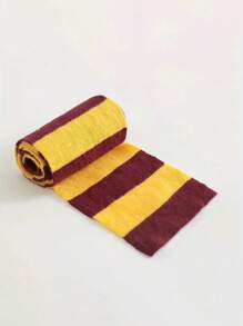 1pc Cosplay Autumn And Winter Versatil Striped Long Artificial Cashmere Scarf Unisex With College Style - Jewelry & Accessories ﻿,Suitable For Halloween Cosplay Party.