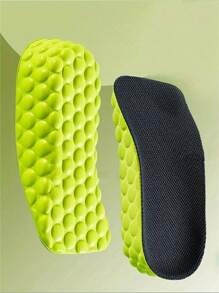 1 pereche Branț unisex, invizibil, confortabil, fără oboseală, branț elastic 3/4 cu absorbție a șocurilor, pentru pantofi sport, pantofi ocazional, pantofi de jos, cizme înalte pentru femei, bărbați, pantofi, pantofi casual - suprafață neagră fund verde - Vizualizare 5