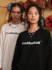 UZISER 青少年女孩服装女士户外训练健身跑步透气轻便快干宽松落肩圆领套头运动衫 - 黑色 - 查看 4