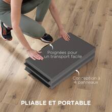 Tapis de gymnastique - Gris - Voir 3