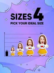 1pc Customized Face Throw Pillow, Suitable For Men And Women, Can Customize Photo Pillow, Mini Photo Pillow, Personalized Body Shaped Pillow, Funny Face Pillow, Customized Asymmetrical Pillow, Customized Photo Pillow, Customized Image Pillow, Customized 3D Portrait Pillow, Face Pillow, Couple Birthday Gift, Wedding Gift, Anniversary Gift, Father's Day Gift, Gift For Her, Gift For Mom, Housewarming Gift For Boyfriend/Girlfriend, Can Be Placed On Sofa, Bed, Car - red skirt - View 4